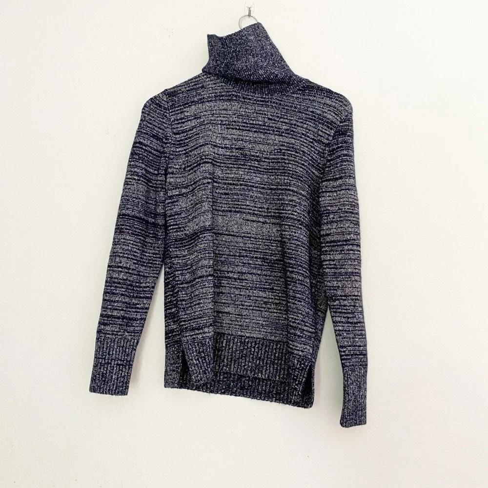 NWT J.CREW Space Dye Turtleneck Wool  Sweater Small